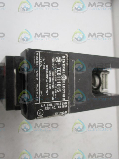 GENERAL ELECTRIC TEB111015 CIRCUIT BREAKER *NEW NO BOX*