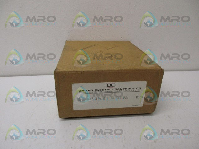 UNITED ELECTRIC J6-274 PRSSSURE SWITCH *NEW IN BOX*