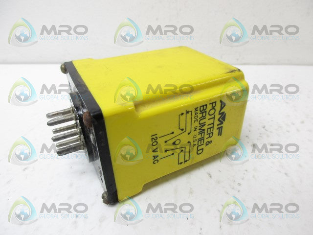 POTTER & BRUMFIELD CSJ38-71010 VOLTAGE RELAY *USED*