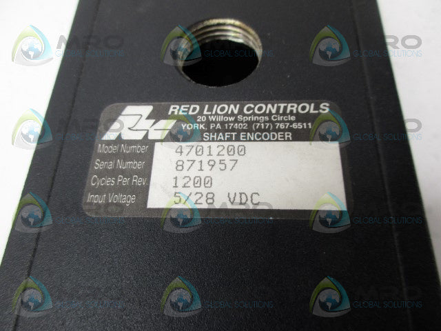 RED LION 4701200 SHAFT ENDODER *NEW NO BOX*