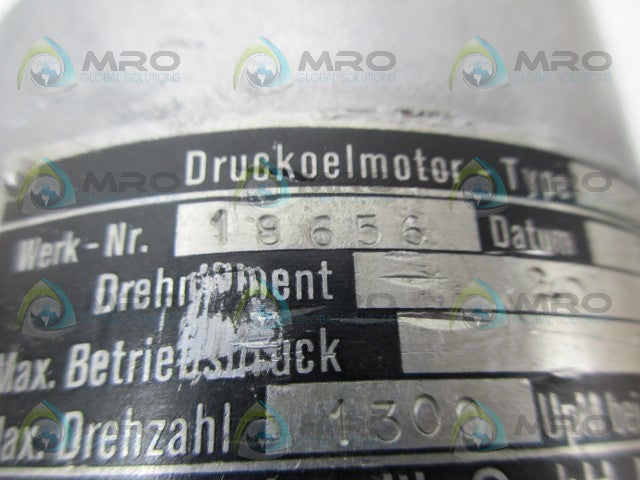 KELLER-HYDRAULIK 18656 MOTOR *USED*