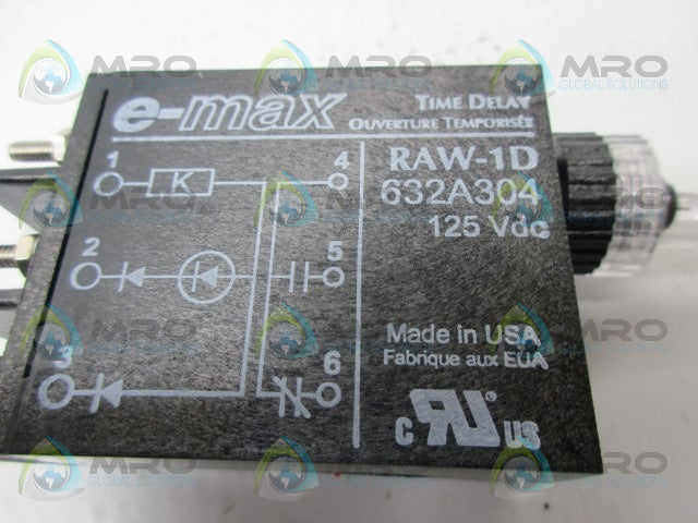 E-MAX 632A304 TIME DELAY *NEW NO BOX*