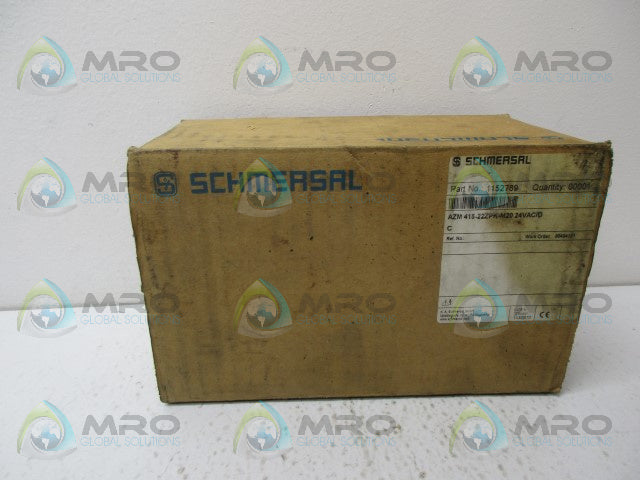 SCHMERSAL AZM415-22ZPK-M20 SAFETY INTERLOCK SWITCH  *NEW IN BOX*