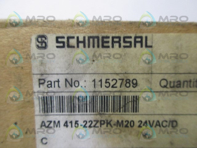 SCHMERSAL AZM415-22ZPK-M20 SAFETY INTERLOCK SWITCH  *NEW IN BOX*