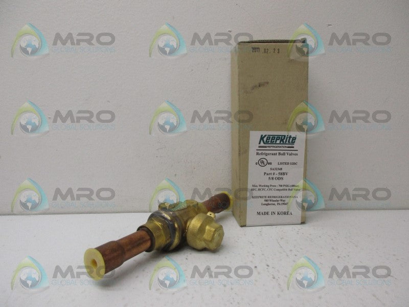 KEEPRITE 58BV REFRIGERANT BALL VALVE *NEW IN BOX*