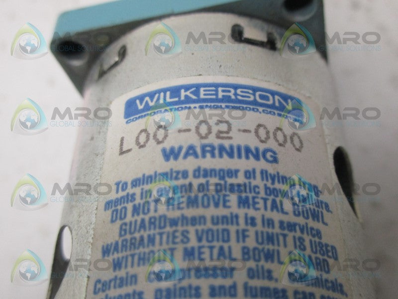 WILKERSON L00-02-000 LUBRICATOR *NEW IN BOX*
