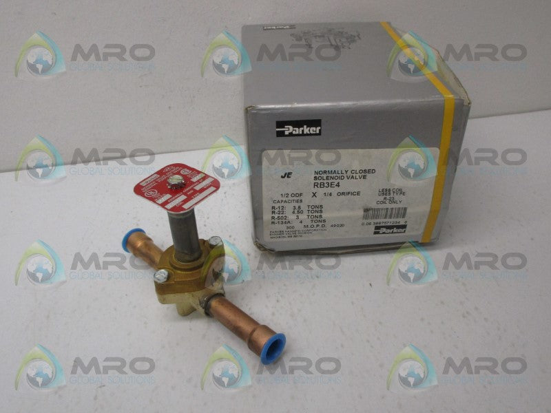 PARKER RB3E4 SOLENOID VALVE *NEW IN BOX*