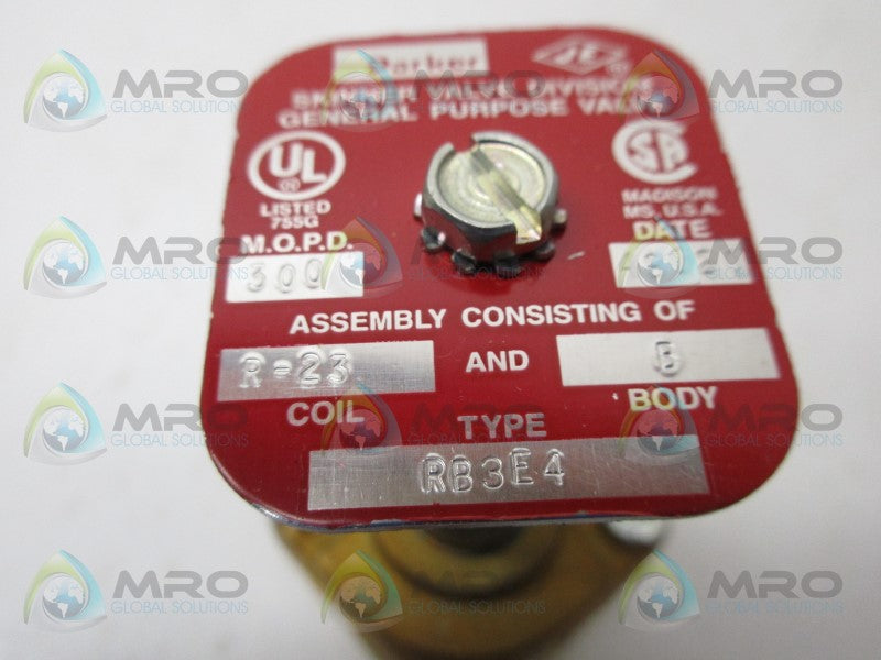 PARKER RB3E4 SOLENOID VALVE *NEW IN BOX*