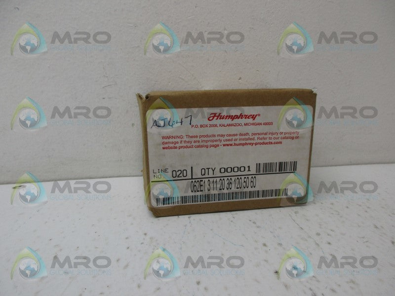 HUMPHREY 062E13112036 SOLENOID VALVE *NEW IN BOX*