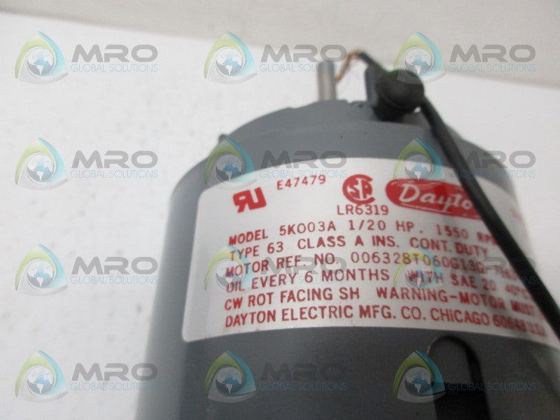 DAYTON 5K003A SHADED POLE MOTOR *NEW NO BOX*