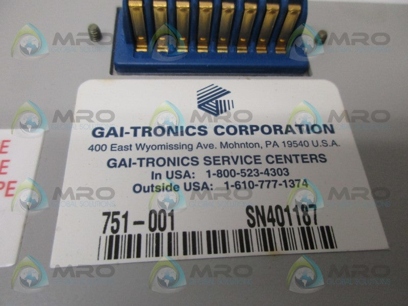 GAI-TRONICS 751-001 * NEW NO BOX *