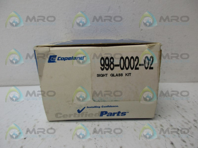 CERTIFIED PARTS 998-0002-02 SIGHT GLASS KIT *NEW IN BOX*