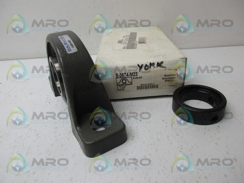 SEAL MASTER S-3674-M23 PILLOW BLOCK BEARING *NEW IN BOX*