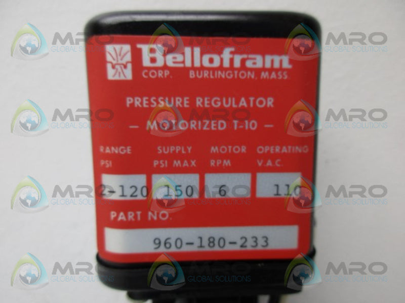BELLOFRAM 960-180-233 AIR PRESSURE REGULATOR NSNP