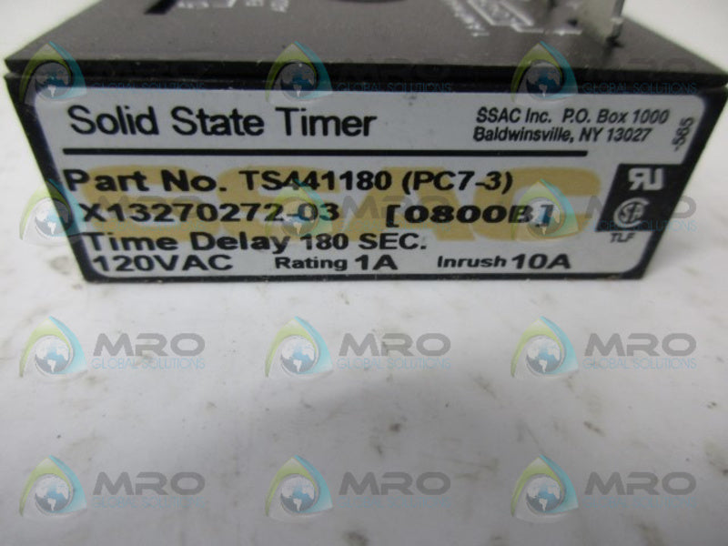SSAC TS441180 SOLID STATE TIMER UNMP