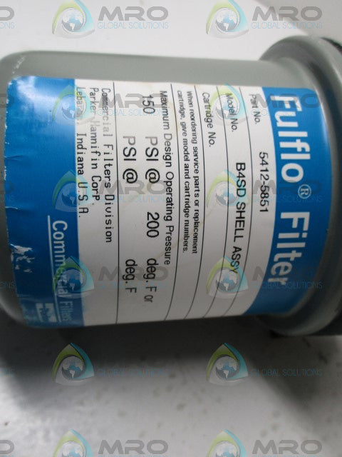 CARBORUNDUM 5412-5851 FULFLO FILTER *USED*