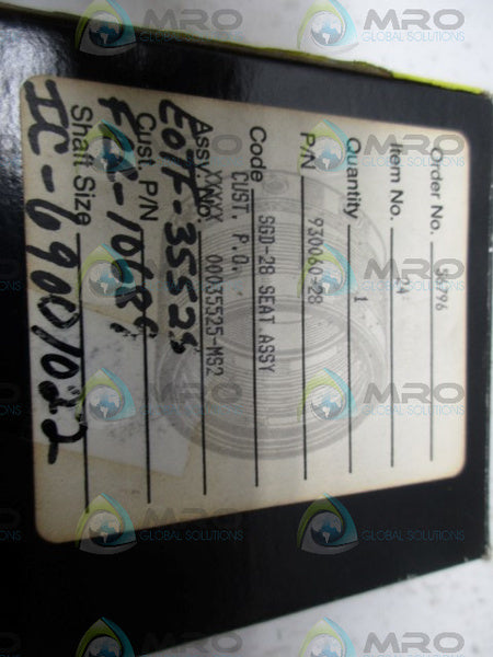 EG & G SEALOL 930060-28 SEAL NSMP