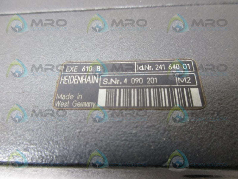 HEIDENHAIN 24164001 EXE610B ISOLATION BOX UNMP