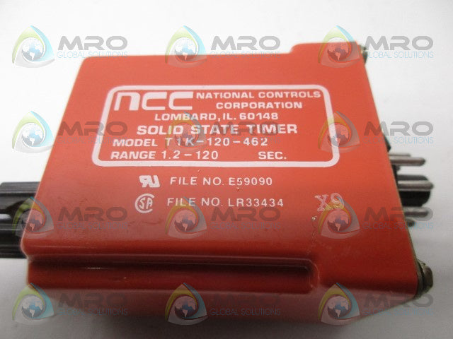 NCC T1K-120-462 SOLID STATE TIMER *USED*