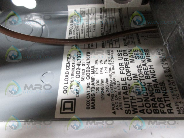 SQUARE D QO2-4L70TS CIRCUIT INDOOR *USED*