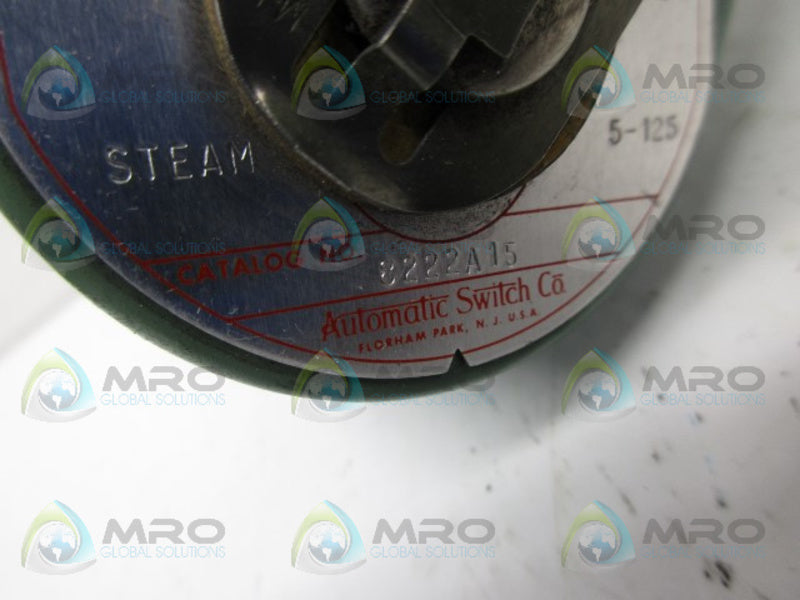 ASCO 8222A15 SOLENOID VALVE UNMP