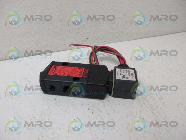 ASCO 8551A001MS SOLENOID VALVE *USED*