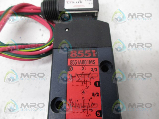 ASCO 8551A001MS SOLENOID VALVE *USED*