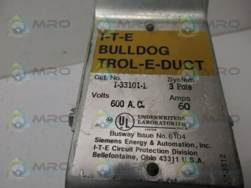 ITE T33101-1 TROLLEY HANGER UNMP