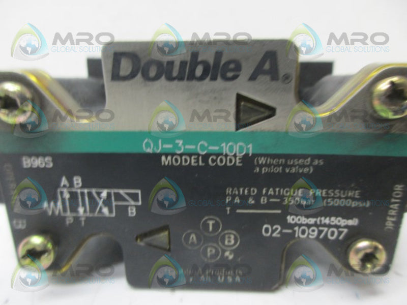 DOUBLE A QJ-3-C-10D1 VALVE (AS PICTURED) UNMP