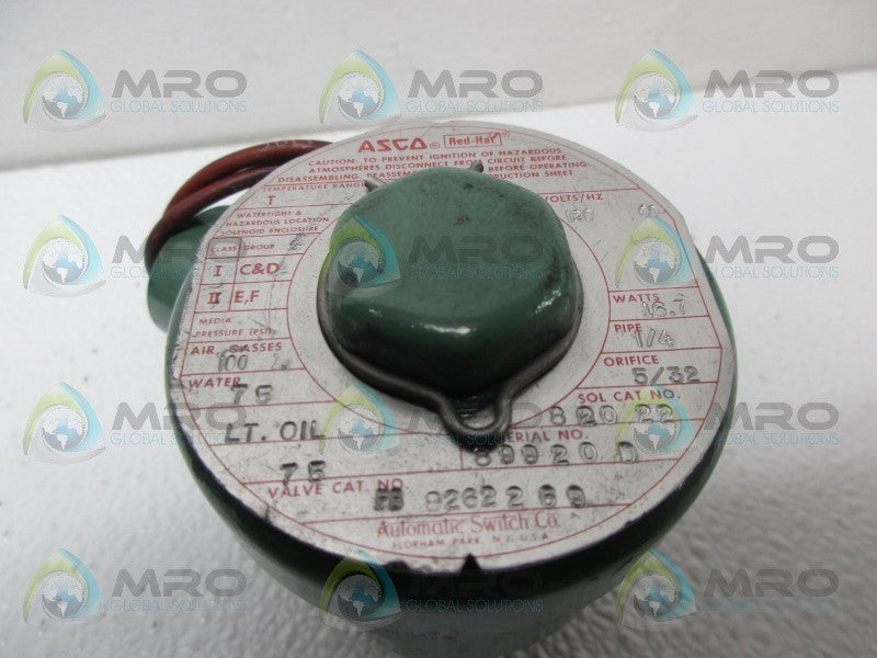 ASCO FB8262269 VALVE *USED*