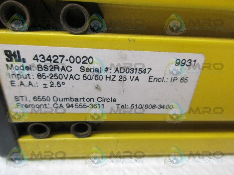 STL 43427-0020 BS2RAC LIGHT CURTAIN *USED*