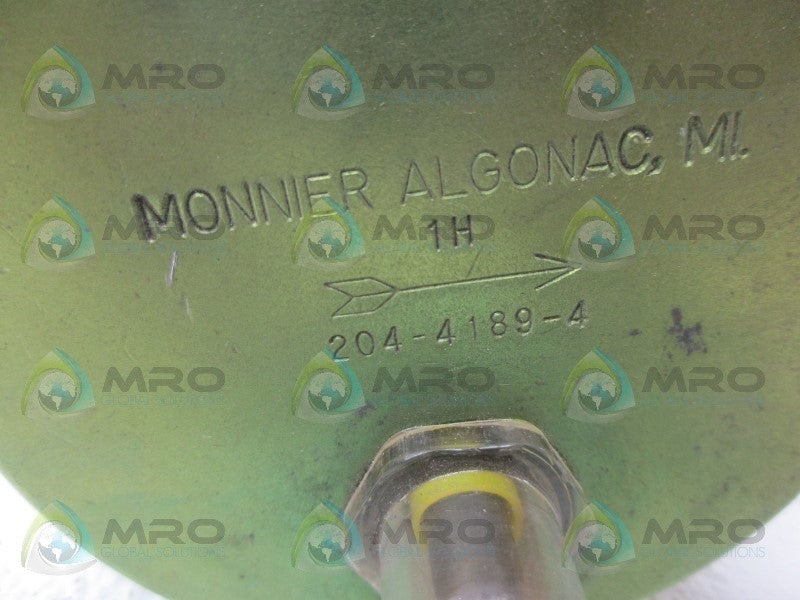 MONNIER ALGONAC 204-4189-4 AIR PRESSURE FILTER *USED*