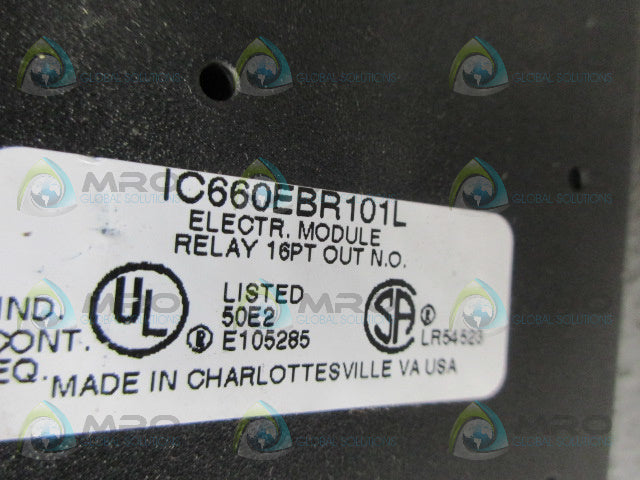 GE FRANUC IC660EBR101L GENIUS BLOCK INPUT MODULE *USED*