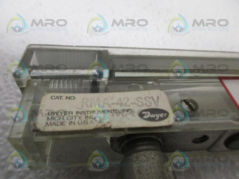 DWYER RMA-42-SSV FLOW METER *USED*