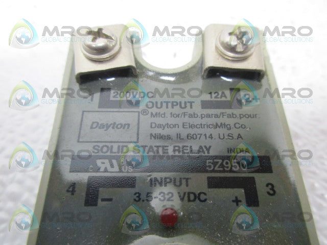 DAYTON 5Z950 SOLID STATE RELAY *USED*