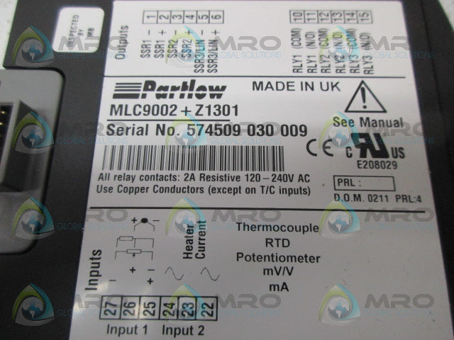 PARTLOW MLC9002+Z1301 CONTROLLER MODULE *NEW NO BOX*