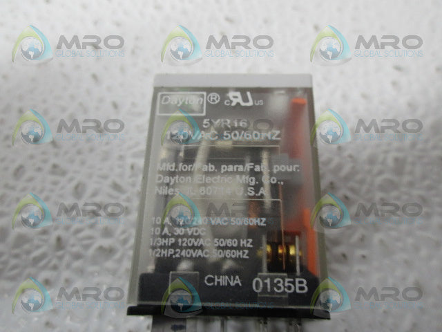 DAYTON 5YR16 RELAY *USED*