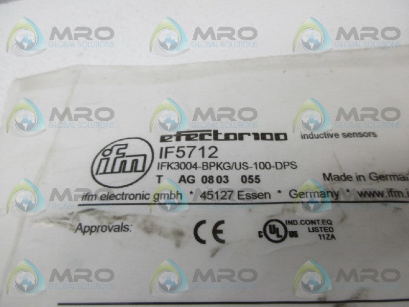 IFM EFECTOR IF5712 INDUCTIVE SENSOR *NEW IN FACTORY BAG*