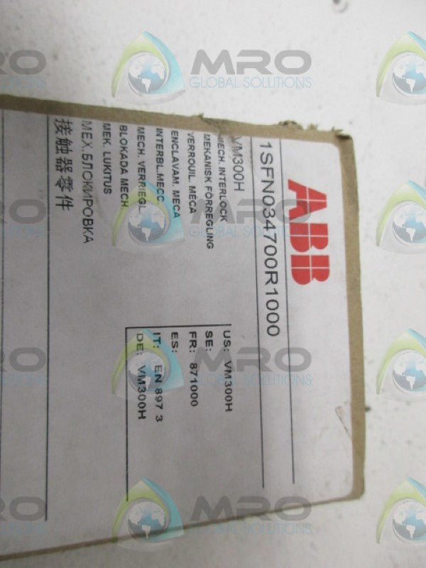 ABB VM300H MECHANICAL INTERLOCK *NEW IN BOX*