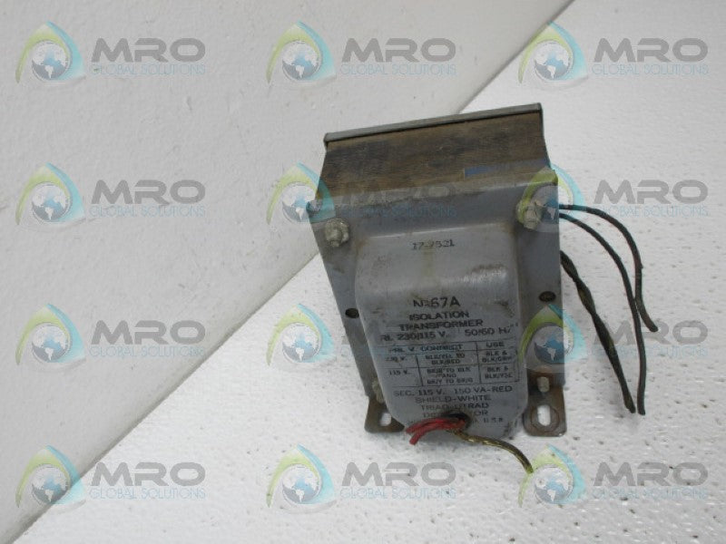 TRIAD N-67A ISOLATION TRANSFORMER *USED*