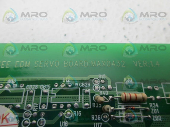 MAXSEE MAX0432 EDM SERVO BOARD *USED*