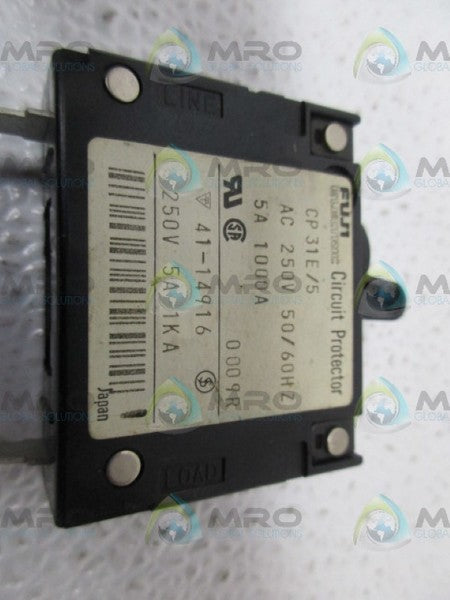 FUJI ELECTRIC CP31E/5 CIRCUIT BREAKER 5A *NEW NO BOX*