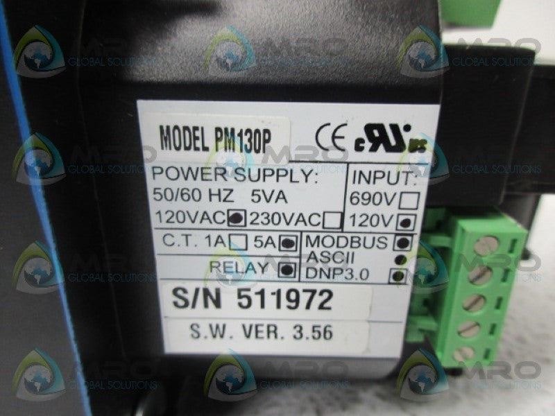 SATEC PM130P POWER METER *USED*