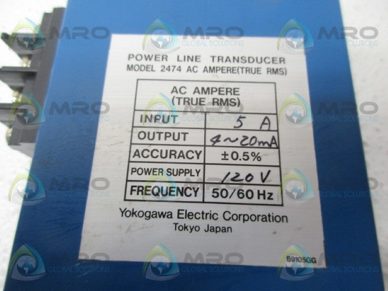 YOKOGAWA 2474 POWER LINE TRANSDUCER *NEW NO BOX*