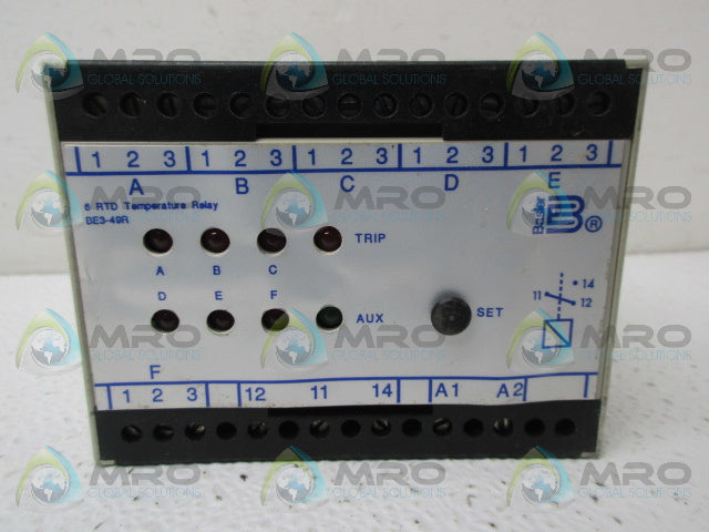 BASLER ELECTRIC BE3-49R-5K5A1 9320500103 TEMPERATURE RELAY *NEW NO BOX*