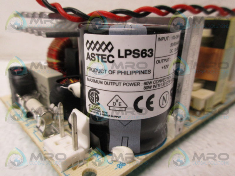 ASTEC LPS63 POWER SUPPLY *USED*