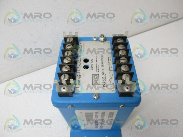 RIS PCE-20-P1-E0-C5-XA-F60-W0-Z0-A2 VOLTAGE TRANSDUCER *USED*