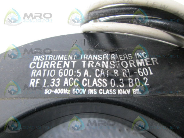 INSTRUMENTS TRANSFORMERS 8RL-601 CURRENT TRANSFORMER *NEW NO BOX*