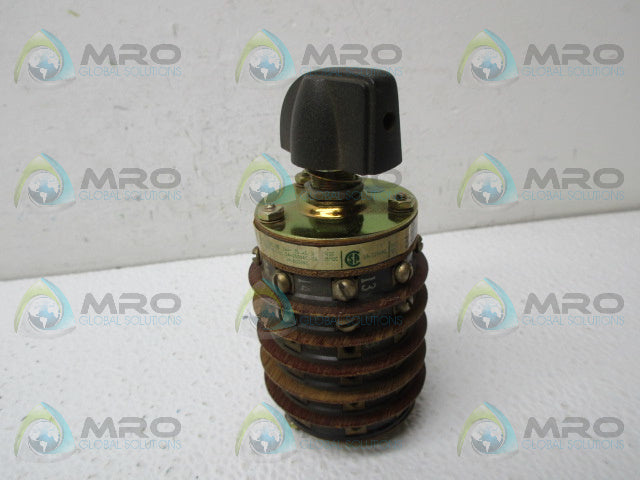 ELECTROSWITCH 31306A.S ROTARY SWITCH *USED*