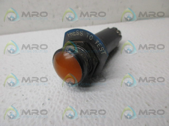 DIALCO 620-2701-02-502 ORANGE ILLUMINATED PUSHBUTTON *USED*